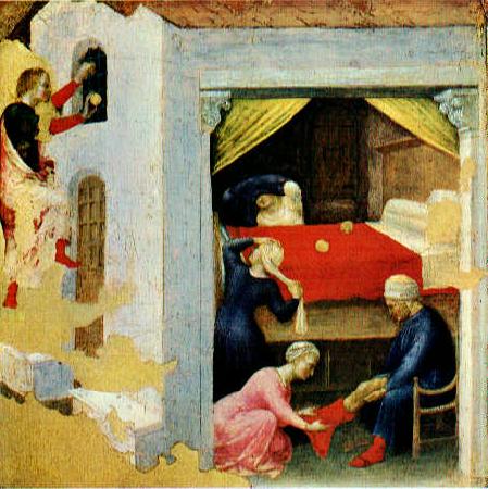 GELDER, Aert de Quaratesi Altarpiece: St. Nicholas and three poor maidens sg